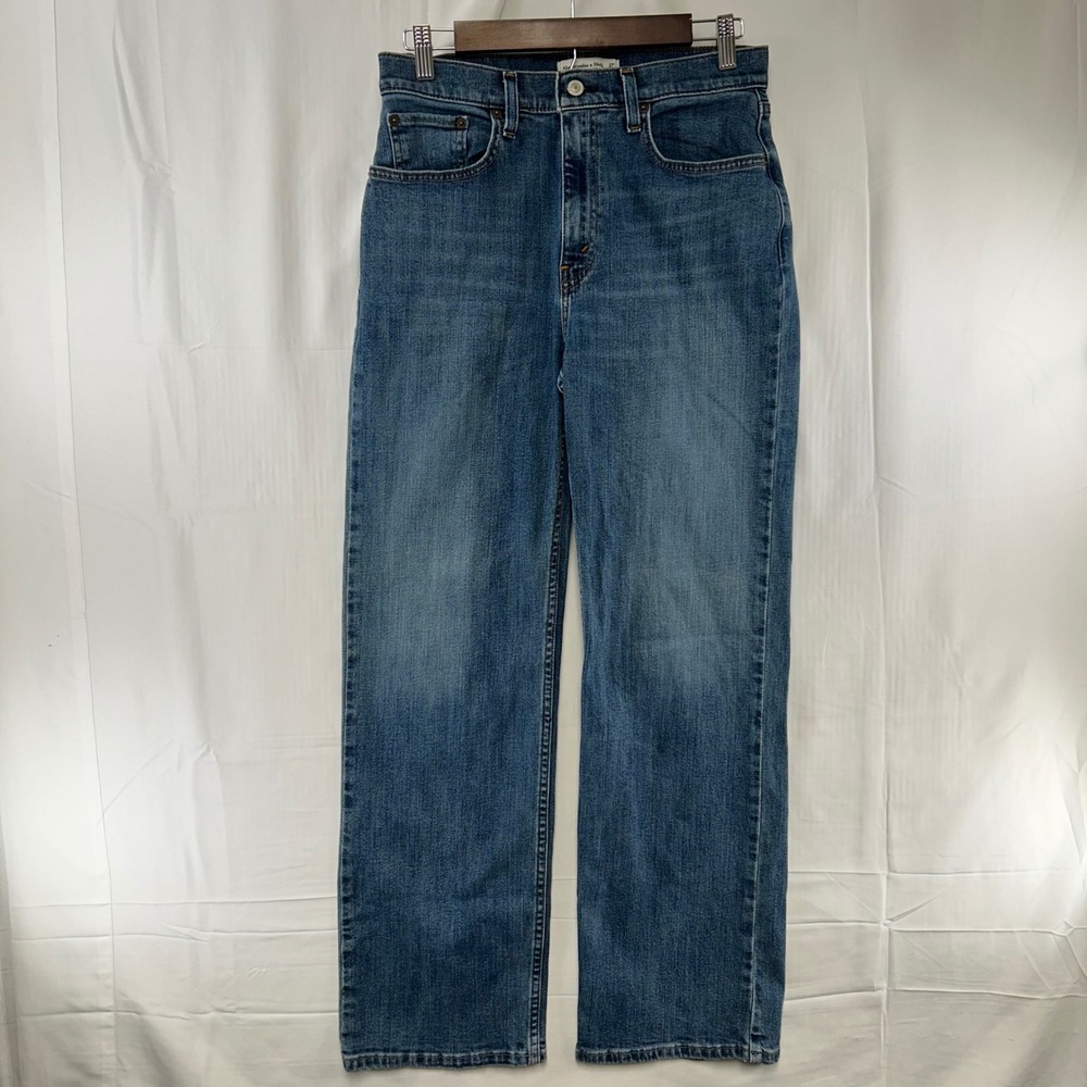 Abercrombie & Fitch Jeans Womens 27/4R Blue Curve Love 90s Relaxed High Rise